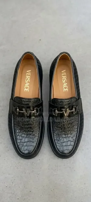 Versace Black Corporate Shoes ABL 2c