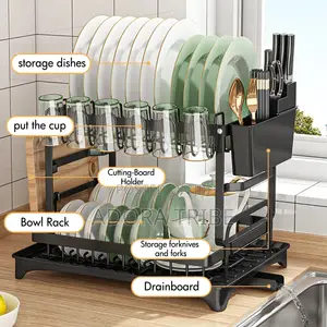2 Layer Draining Dish/Plate Rack
