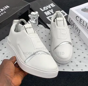 Balmain Solid White Sneakers ABL 6f