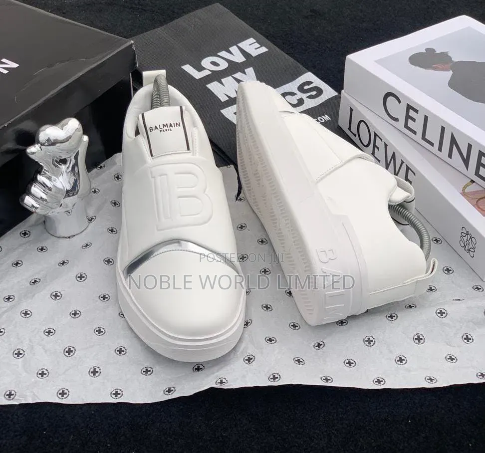 Balmain Solid White Sneakers ABL 6f