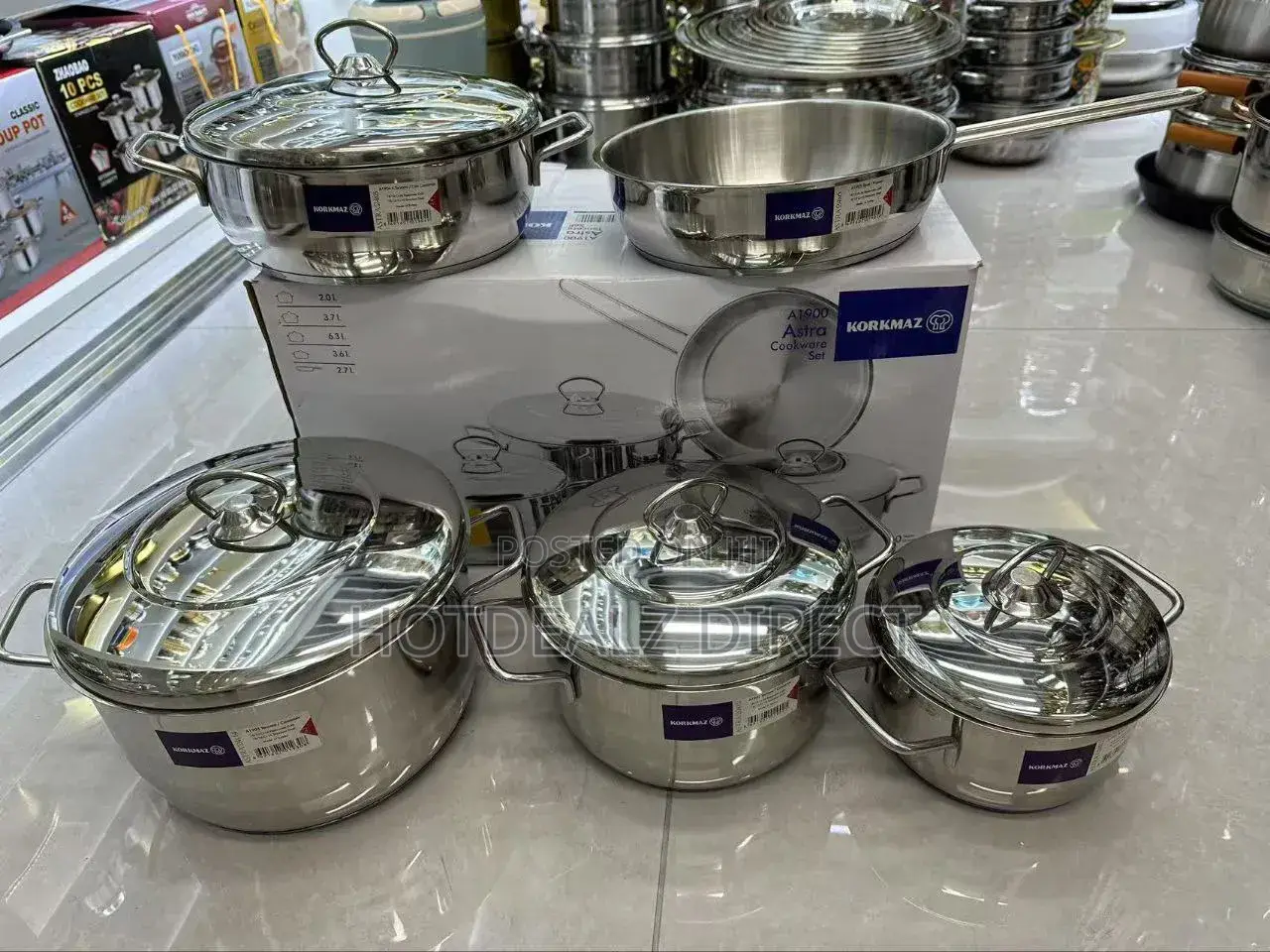 Korkmaz Stainless Cookware Set