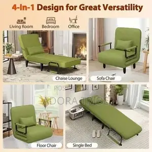 4-in-1 Convertible Sofa Bed - Folding Chair Bed Lounger