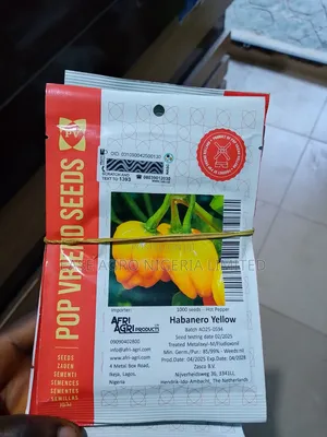 Yellow & Red Habanero Hot Pepper