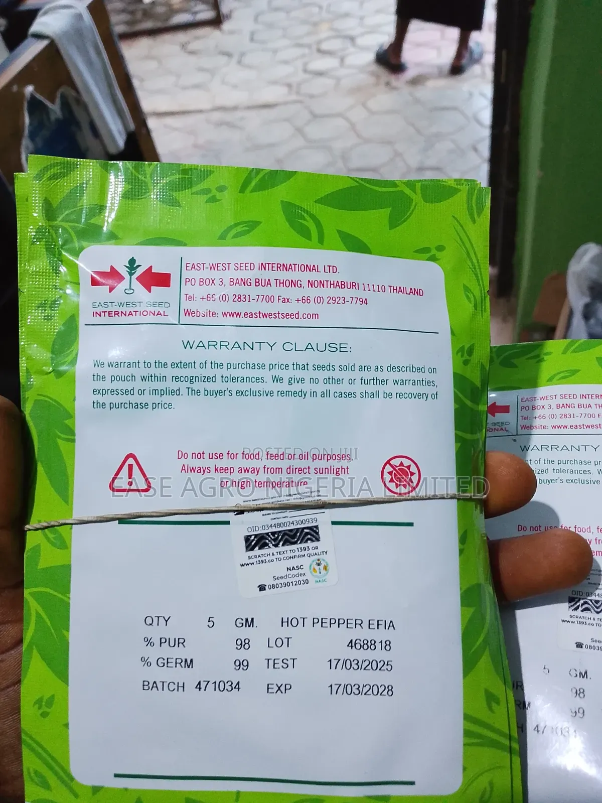 Efia F1 Hot Pepper