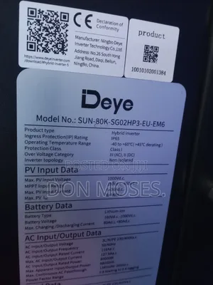 80kva DEYE Solar Hybrid Inverter 3face