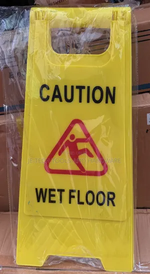 Foldable Plastic Wet Floor Caution a-Frame Safety Sign
