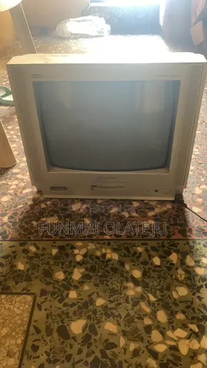 Silver CRT TV Working