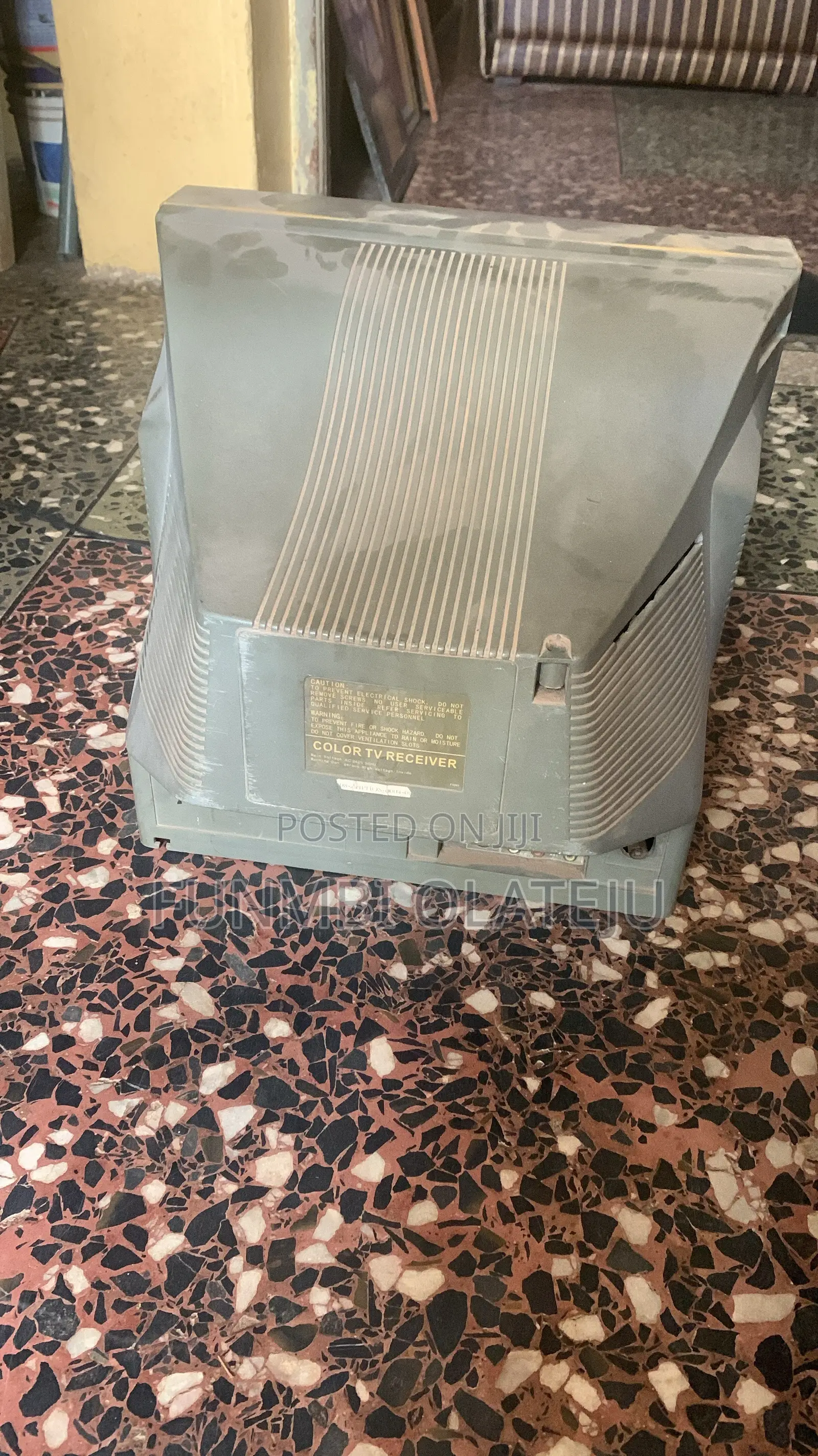 Silver CRT TV Working