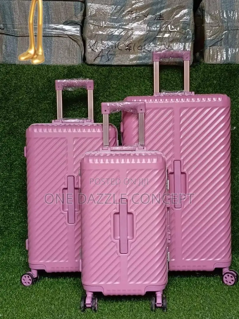 3pieces Hardside Rolling Unbreakable Rubber Luggage
