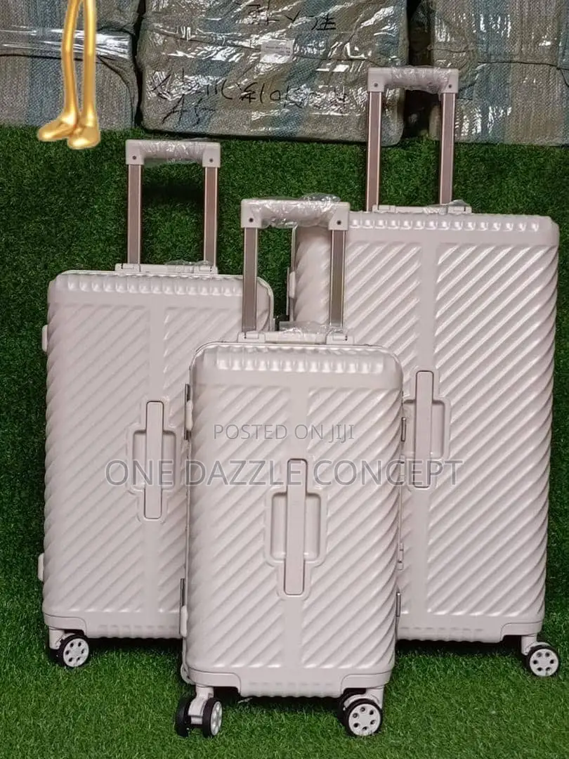 3pieces Hardside Rolling Unbreakable Rubber Luggage