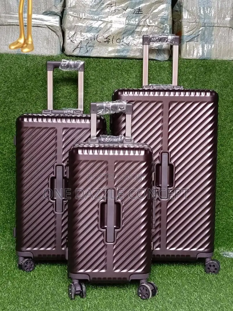 3pieces Hardside Rolling Unbreakable Rubber Luggage
