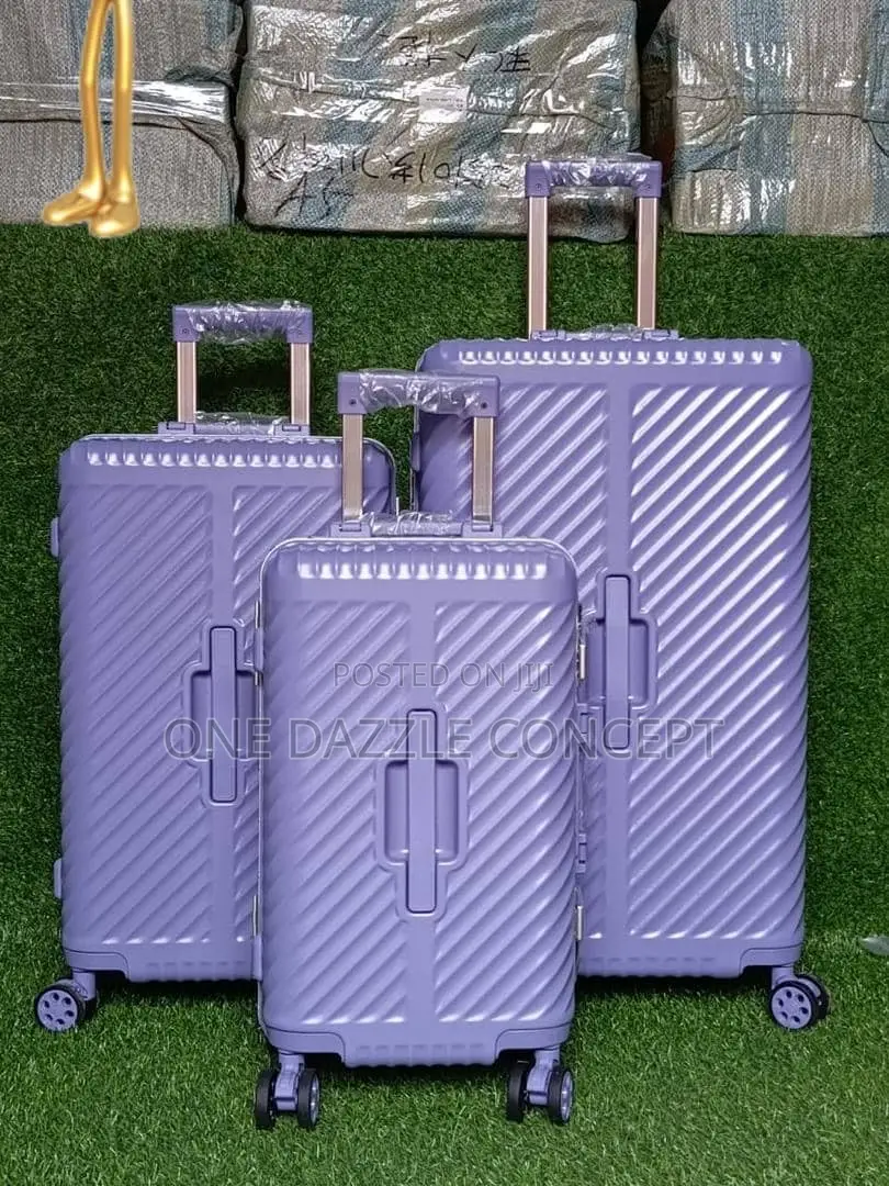 3pieces Hardside Rolling Unbreakable Rubber Luggage