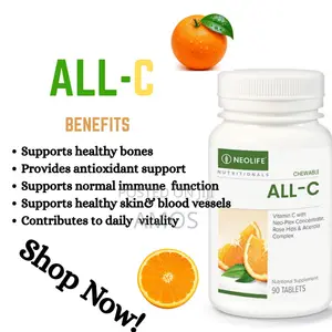 Chewable All-C 90 Tablets - Vitamin C Immune Support