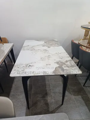 Modern Marble Dining Set 6 Sitters