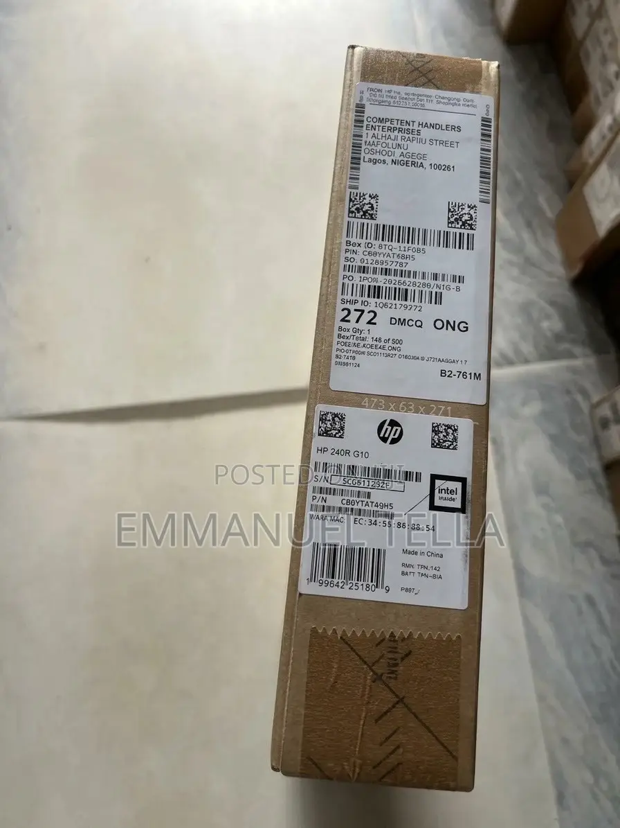 New Laptop HP 240 8GB Intel Core i3 SSD 512GB