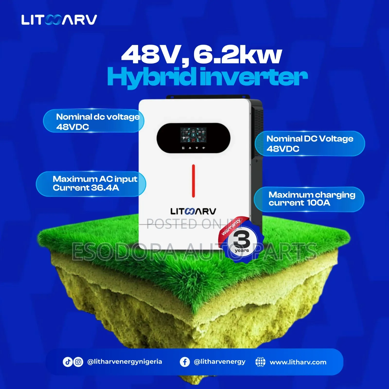 6kw Litharv Inveter