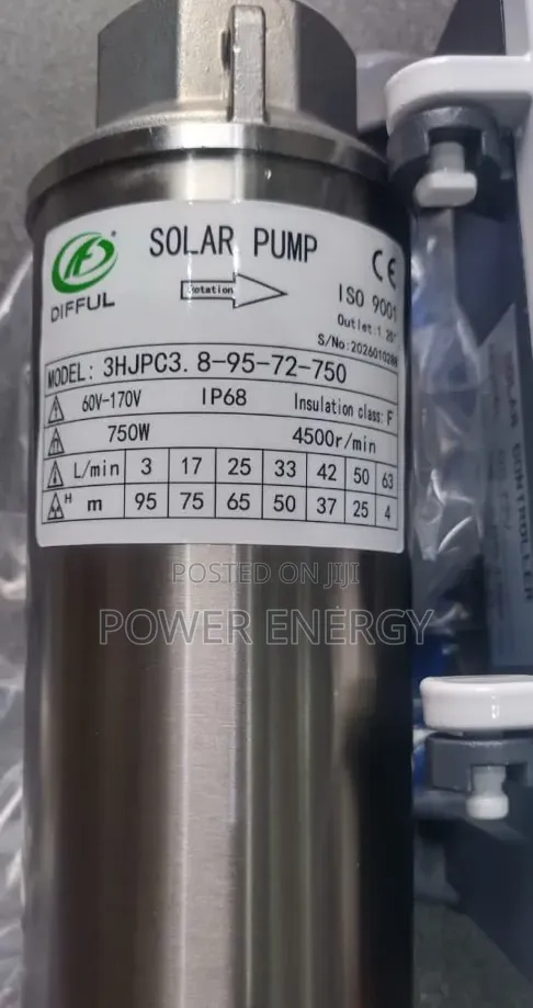 1Hp DC Difful Solar Pump