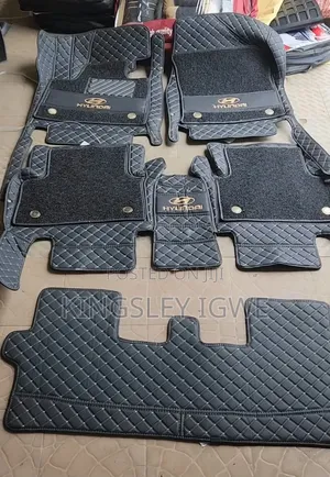 Double Layer Leather Floor Mat Hyundai Santa Fe