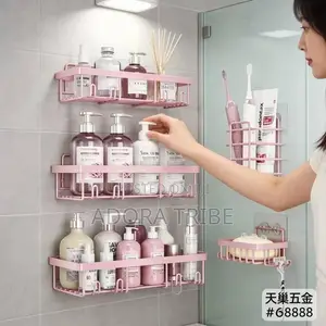 Pink Toilet Rack