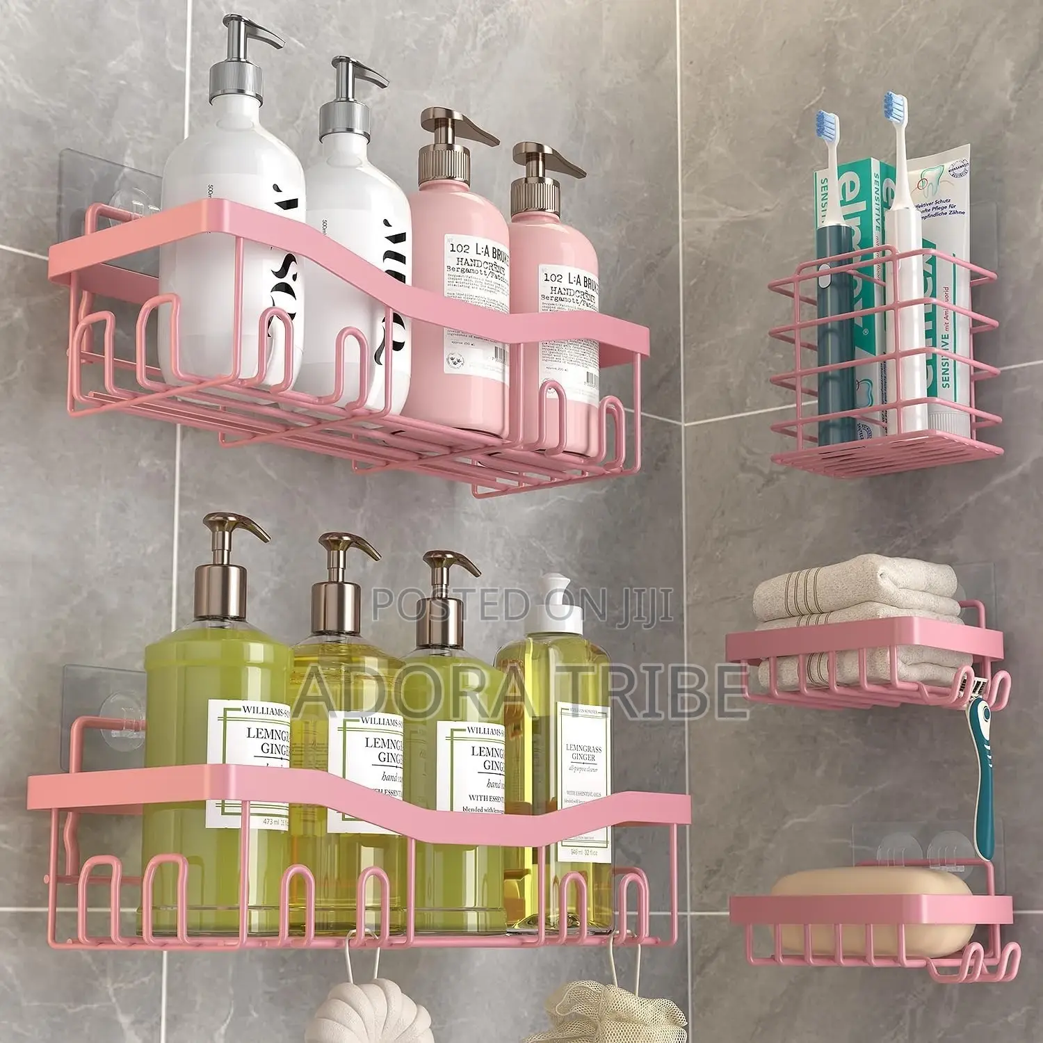 Pink Toilet Rack