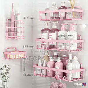 Pink Toilet Rack