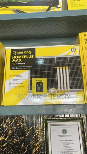 Homeplus Max Sun King Solar Kit With 4 Flourcent and One Bulb