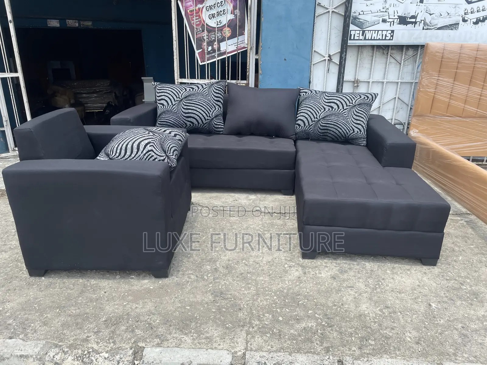 Sectional L Shape Sofa With Single