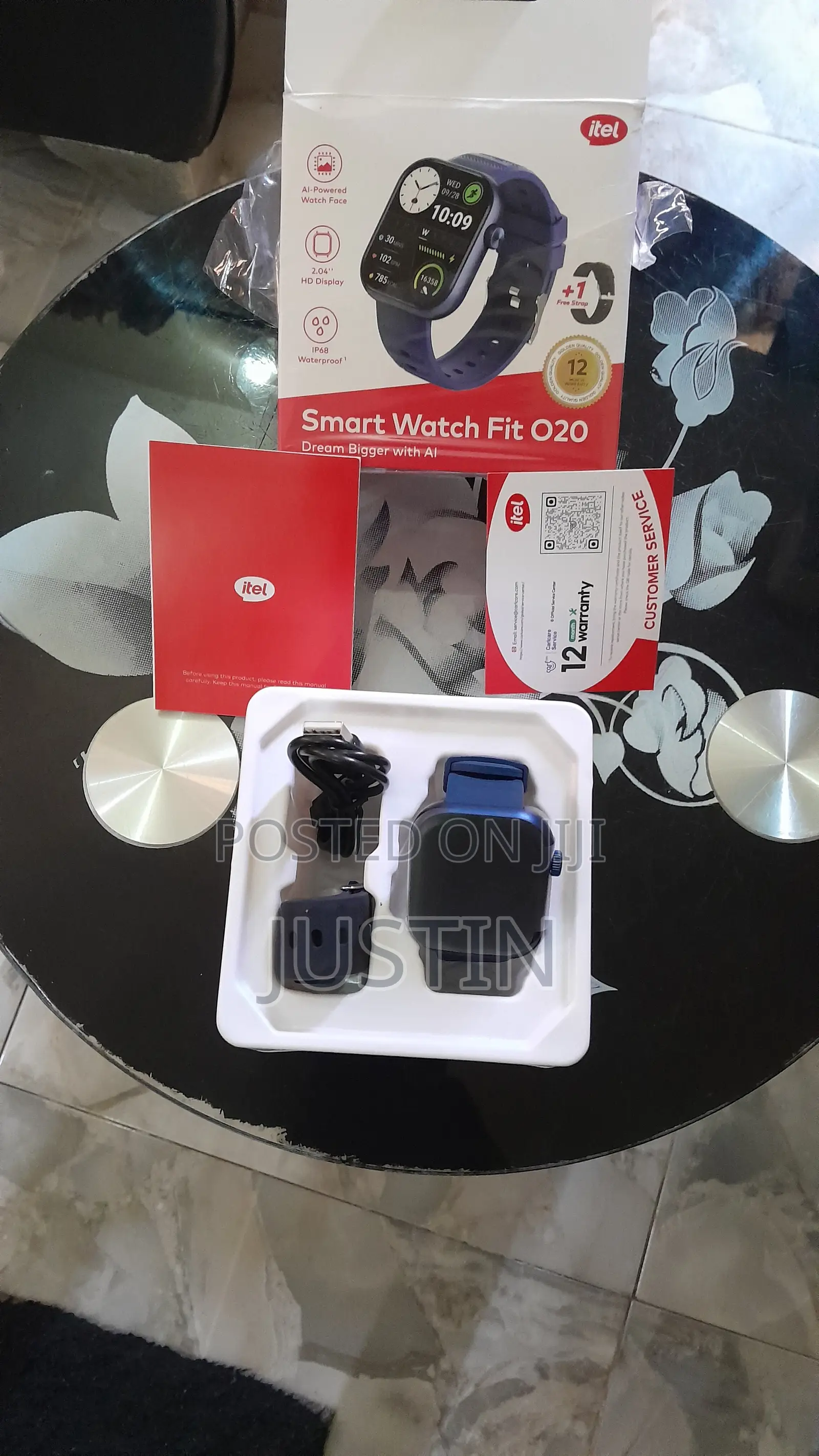 Itel Smart Watch Fit 020 - Plus 1 Free Strap