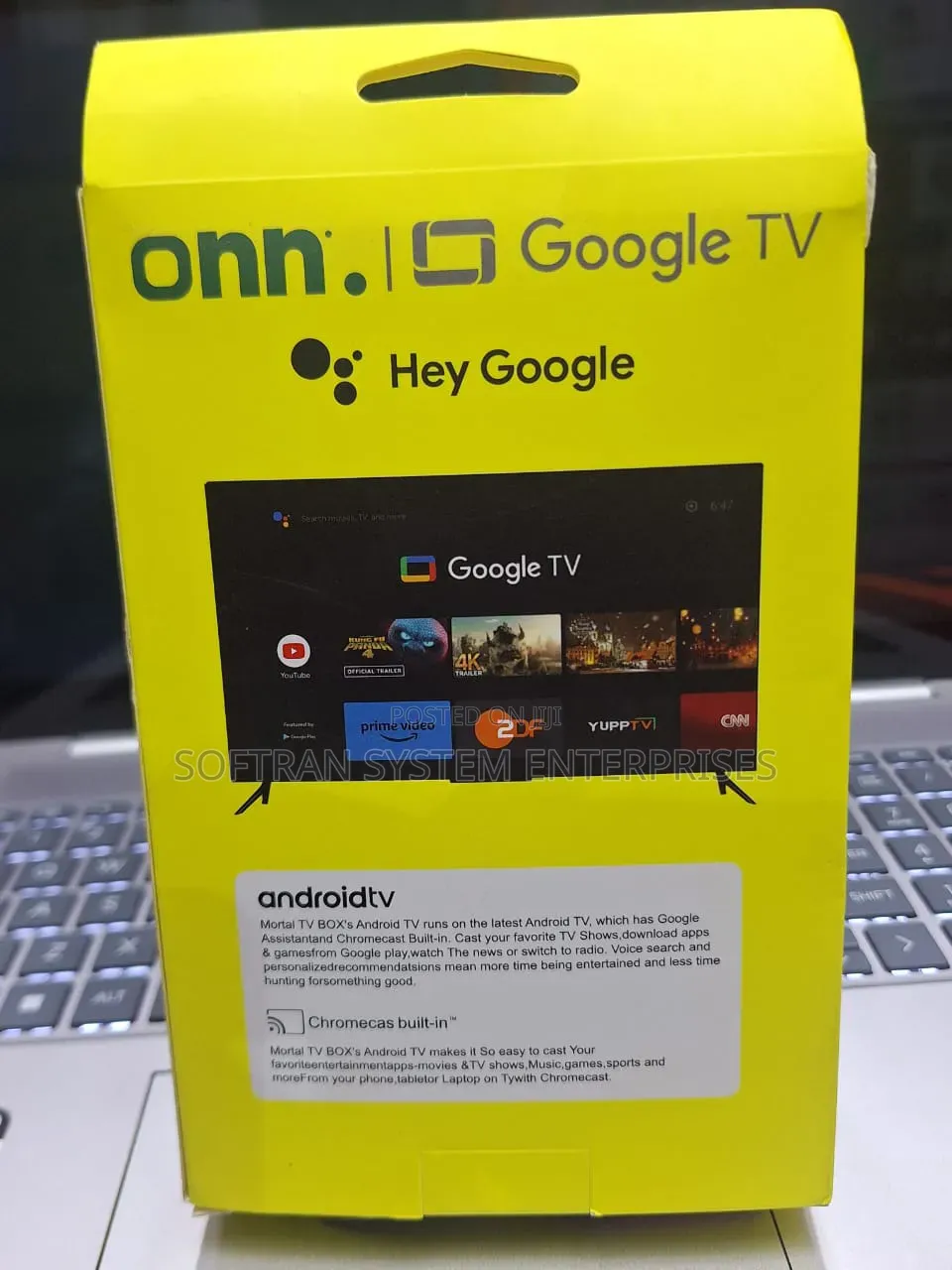 Onn. 4K Streaming Box | Google TV