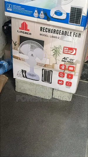 12inches Rechargable Solar Fan