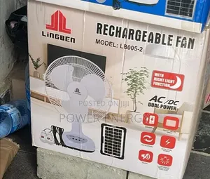 12inches Rechargable Solar Fan