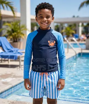 Kids Boys Rash Guard Swim Set