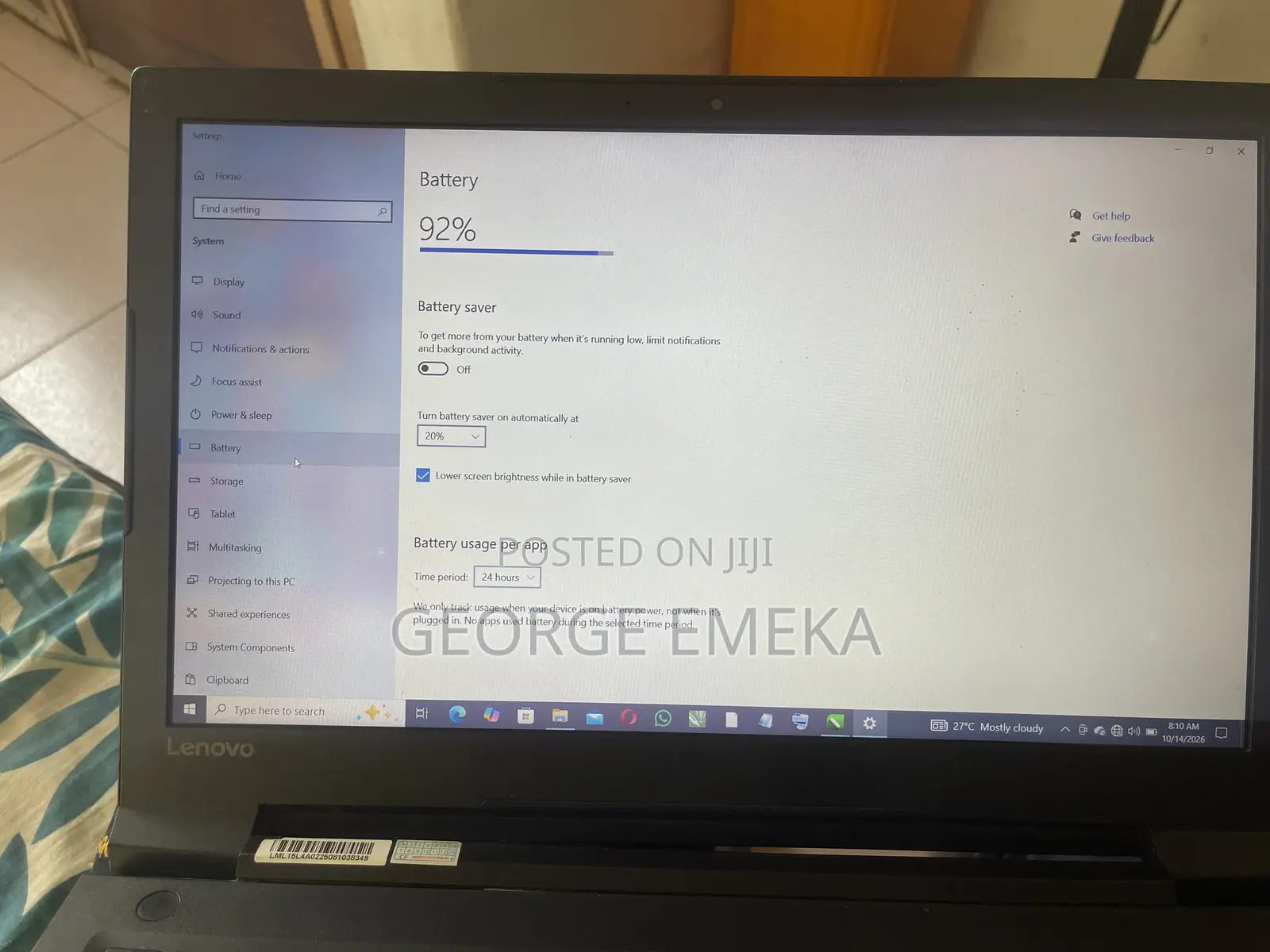 Laptop Lenovo V110 4GB Intel Core i5 HDD 500GB