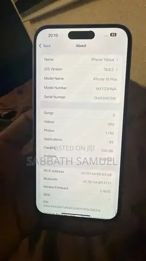 Apple iPhone 16 Plus 256 GB Blue