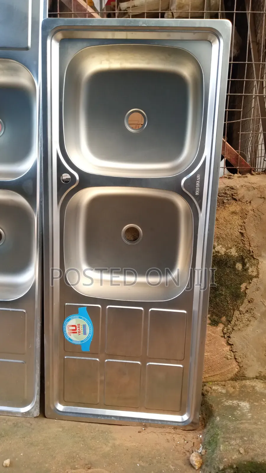 Double Kitchen Sink With Tray