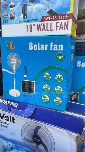 16 Inches Standing Solar Fan With Panel and Bulb