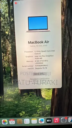 Laptop Apple MacBook Air 2020 8GB Intel Core i5 SSD 512GB