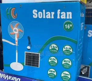 16 Inches Standing Solar Fan With Panel and Bulb