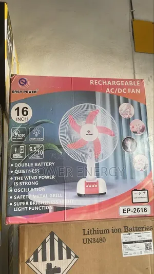 AC/DC Solar Fan 16 Inches