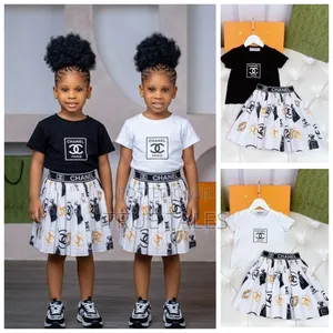 Girls Turkey Chanel Skirt and Blouse Sets Ages 2 to 12 Years