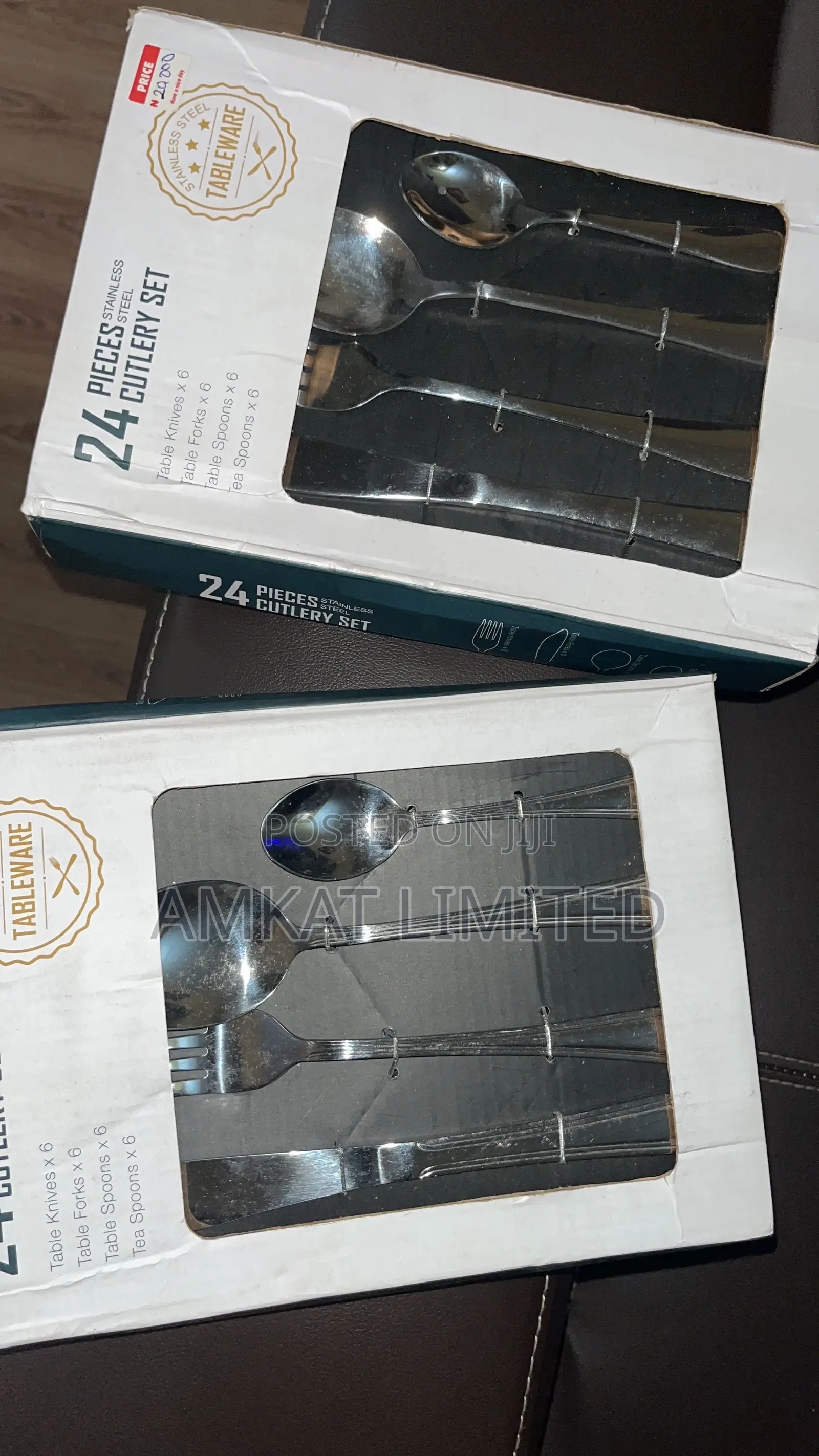 24 Pieces Stainless Cutlery Set
