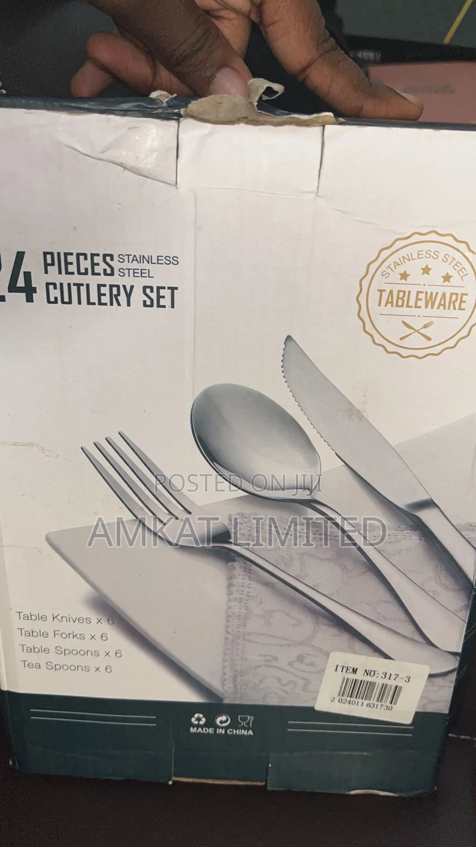 24 Pieces Stainless Cutlery Set