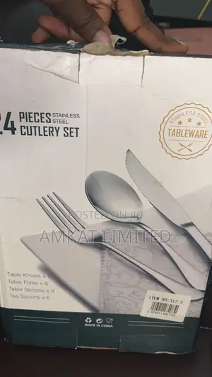 24 Pieces Stainless Cutlery Set