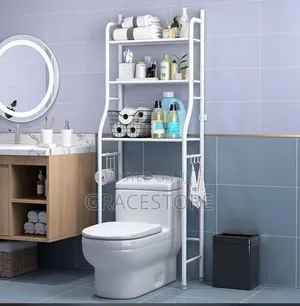 Toilet/ Bathroom Storage Rack, Shelve Organizer, Space.