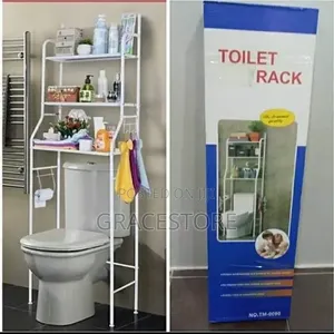 Toilet/ Bathroom Storage Rack, Shelve Organizer, Space.