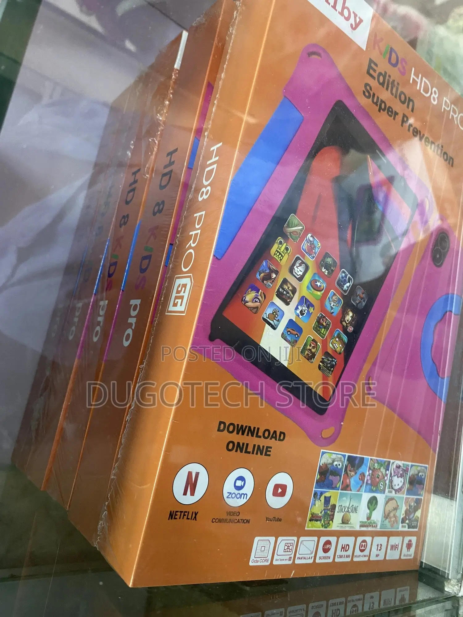 Kidiby HD8 Pro Kids Android Tablet With Protective Case