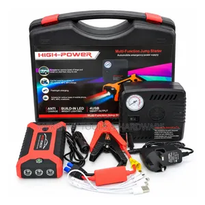 High Power Multi-Function Car Jump Starter With Air Compressor & Light
