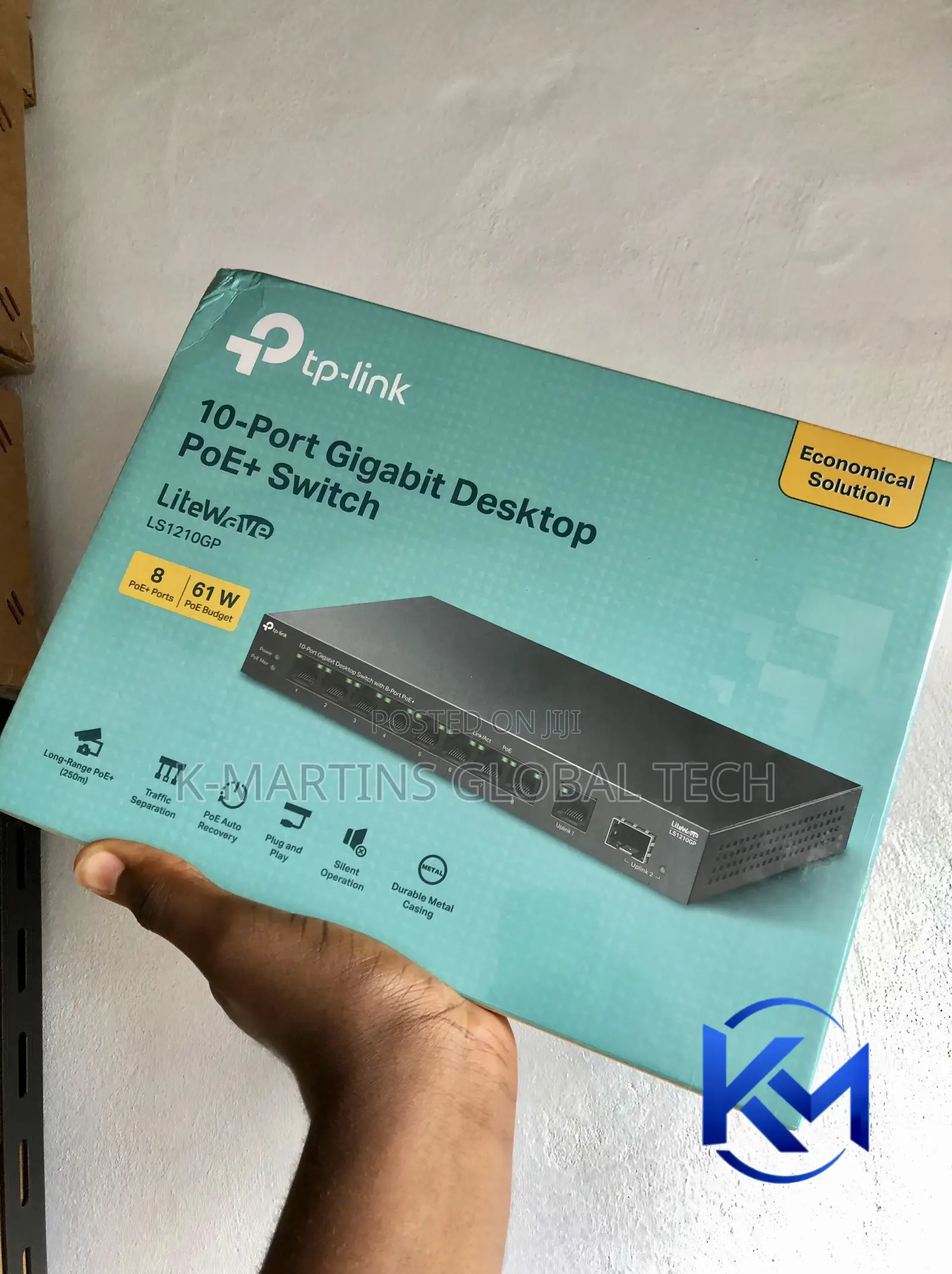 TP-Link LS1210GP 10 Port Gigabit PoE+ Network Switch