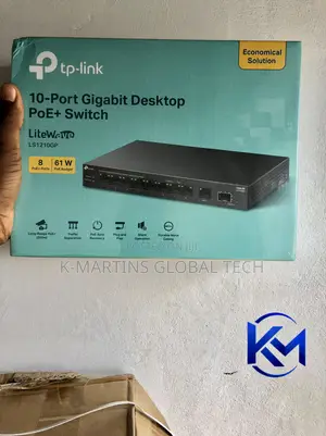 TP-Link LS1210GP 10 Port Gigabit PoE+ Network Switch