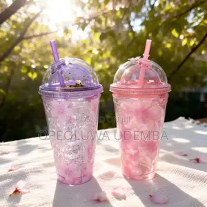 Cute Cup With Straw